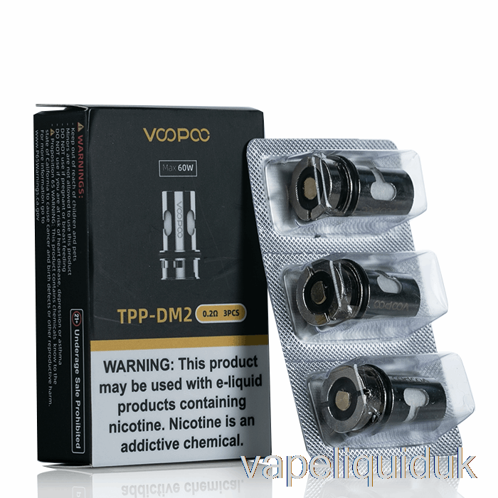 VOOPOO TPP Replacement Coils 0.2ohm TPP-DM2 Mesh Coils Vape Liquid